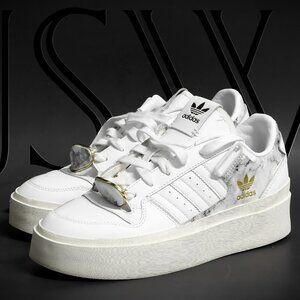 ADIDAS Originals Forum Bonega Sneakers In White With Marble Print Size 8 US